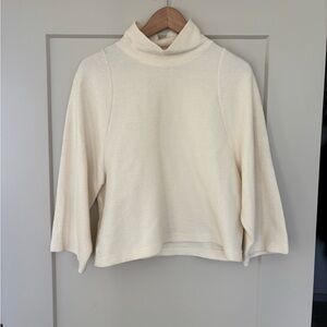 Madewell Cream Cowl Neck Sweater